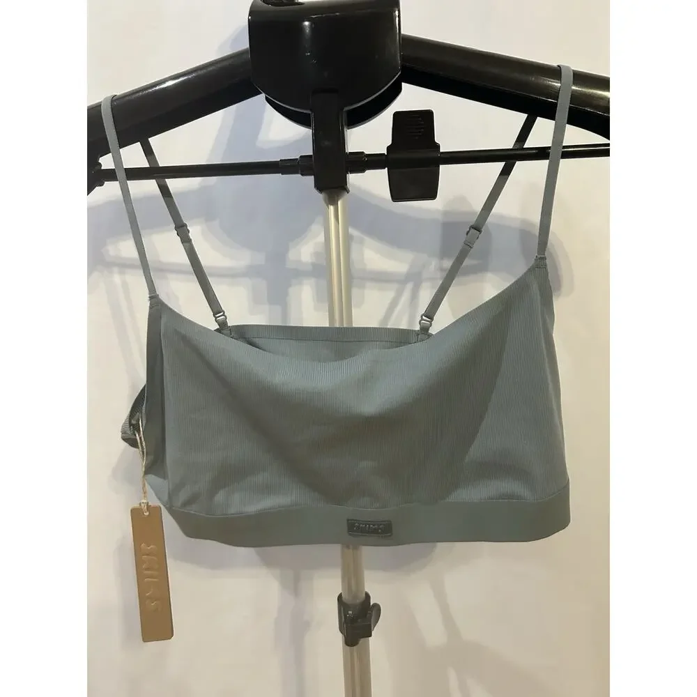 NWT SKIMS Women's Gray Sports Bra Size M - Picture 1 of 6